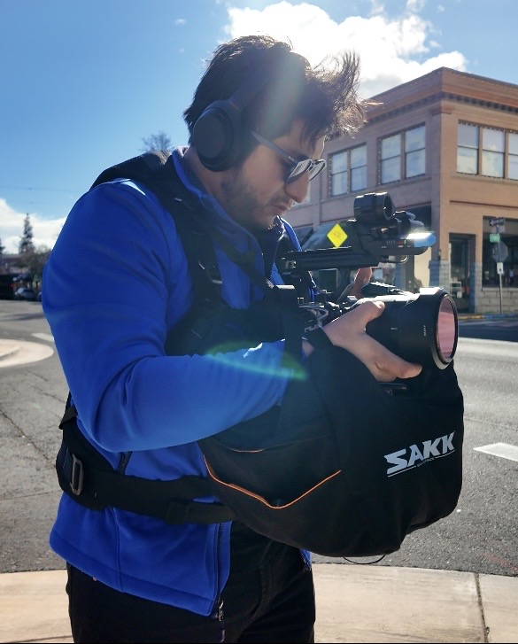 Filming client content in the field
